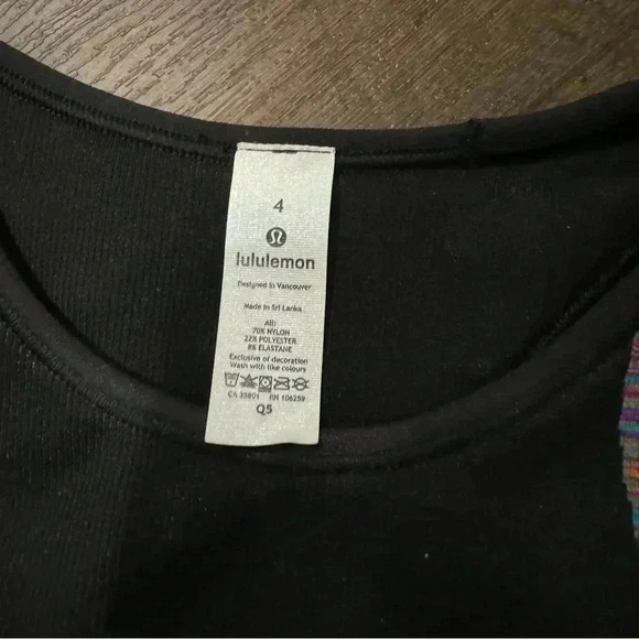 Lululemon Love Revealed Bra Black / Rainbow 4 - Picture 7 of 7